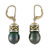 One-of-a-Kind Rope Black Pearl Earrings